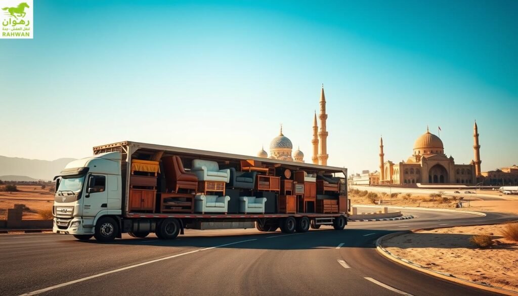 نقل عفش من جدة إلى المدينة المنورة