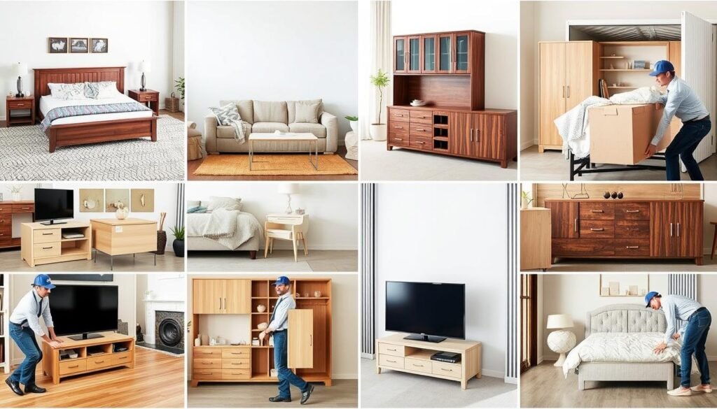 أنواع مختلفة من الأثاث التي تنقلها مؤسسة رهوان