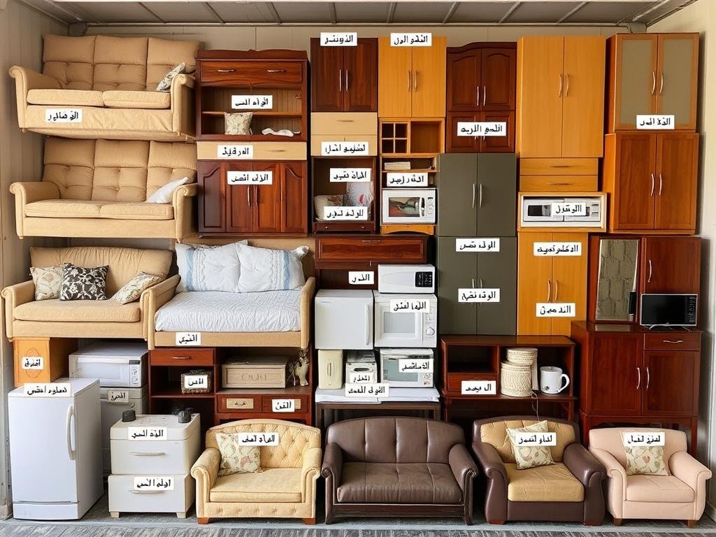 أنواع مختلفة من الأثاث المنزلي التي تنقلها مؤسسة رهوان من جدة إلى الليث أنواع مختلفة من الأثاث المنزلي التي تنقلها مؤسسة رهوان من جدة إلى الليث