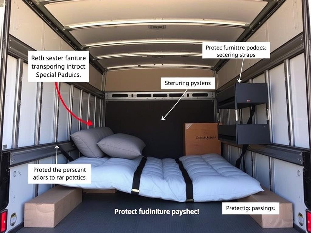 تجهيزات داخلية لسيارات نقل العفش من جدة إلى المدينة المنورة