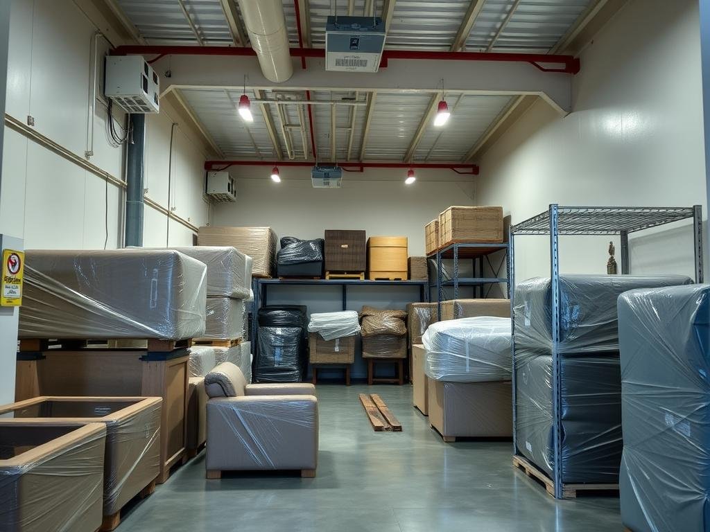 تخزين العفش بشكل آمن قبل نقله من جدة إلى القويعية