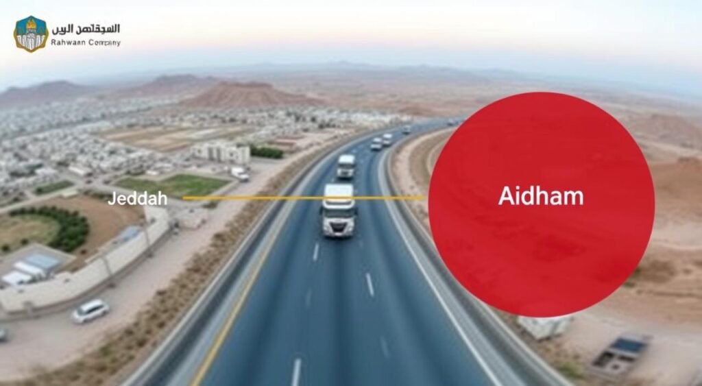 تغطية شاملة لخدمات نقل العفش من جدة إلى أضم مع مؤسسة رهوان