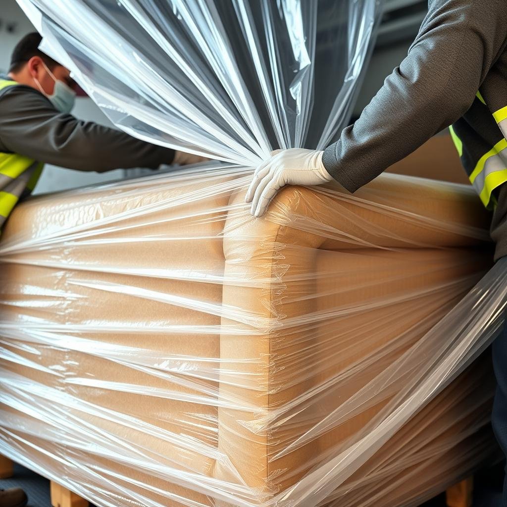 تغليف احترافي للأثاث أثناء نقل العفش من جدة إلى مكة