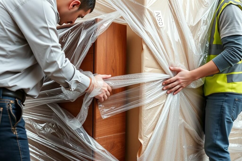 تغليف الأثاث باحترافية قبل نقله من جدة إلى المدينة المنورة