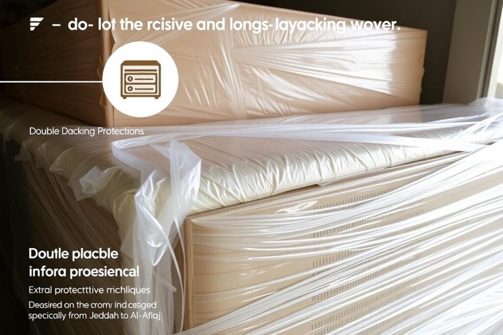 تغليف مضاعف للأثاث لحمايته أثناء النقل لمسافات طويلة