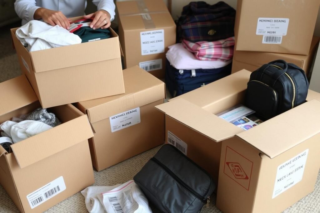 تغليف وتنظيم الأغراض قبل النقل من جدة إلى نجران