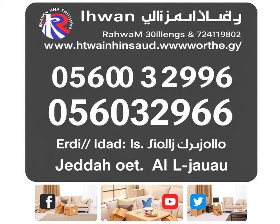 تواصل مع مؤسسة رهوان لنقل العفش من جدة إلى الجوف