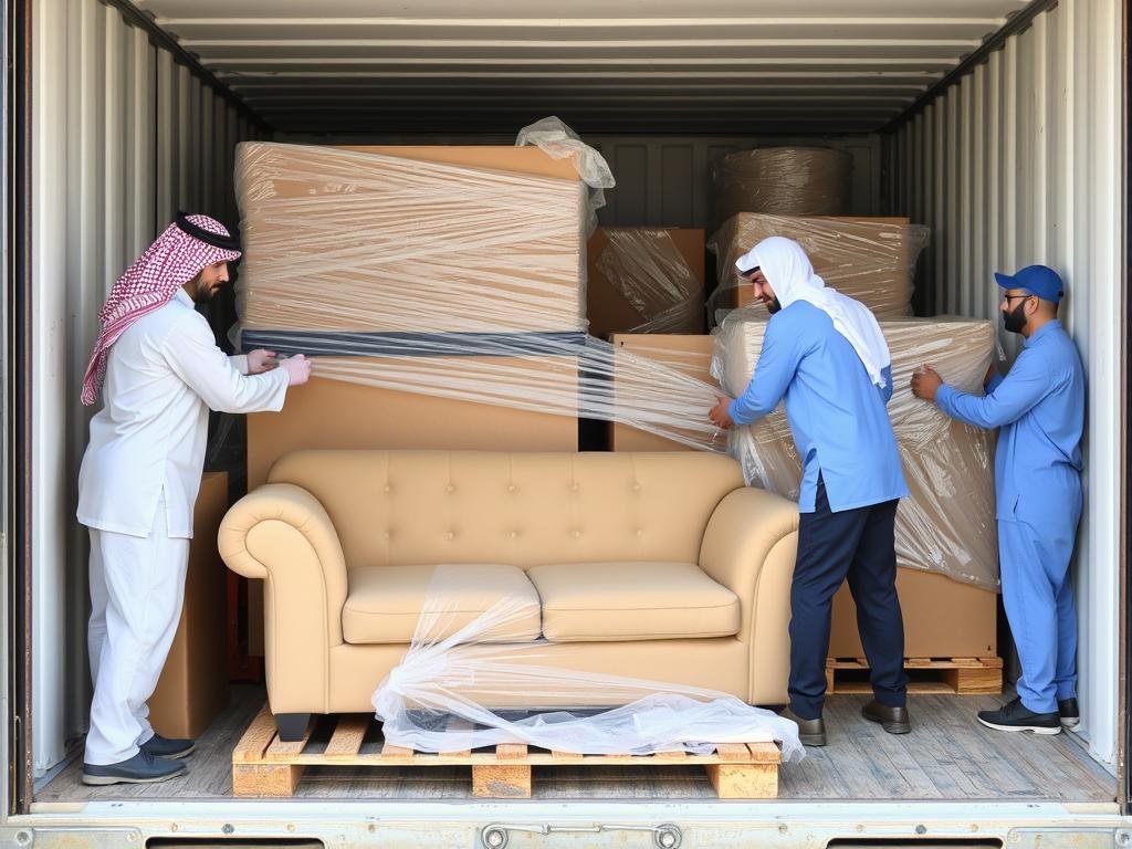 خدمات تغليف الأثاث المتخصصة في نقل عفش من جدة إلى القريات