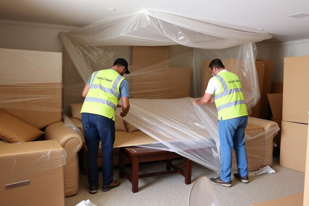 خدمات تغليف الأثاث لنقل عفش من جدة إلى خميس مشيط