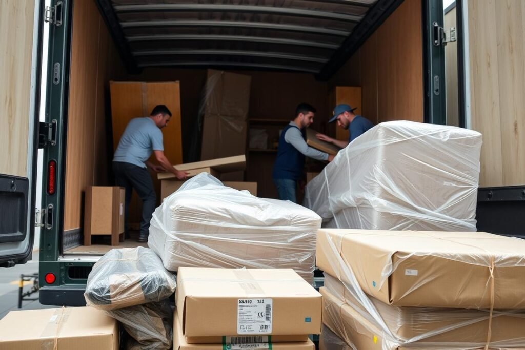 خدمات نقل عفش من جدة إلى رابغ الجديدة تشمل الفك والتغليف