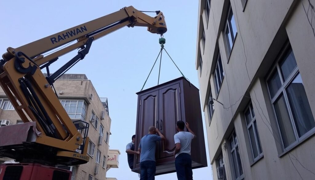 خدمة الونش الكهربائي لنقل العفش من جدة إلى القويعية