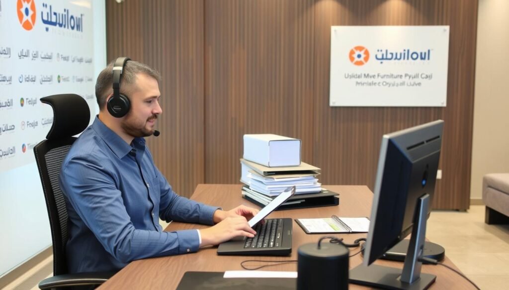 خدمة عملاء مؤسسة رهوان للإجابة على استفسارات نقل العفش من جدة إلى القصيم