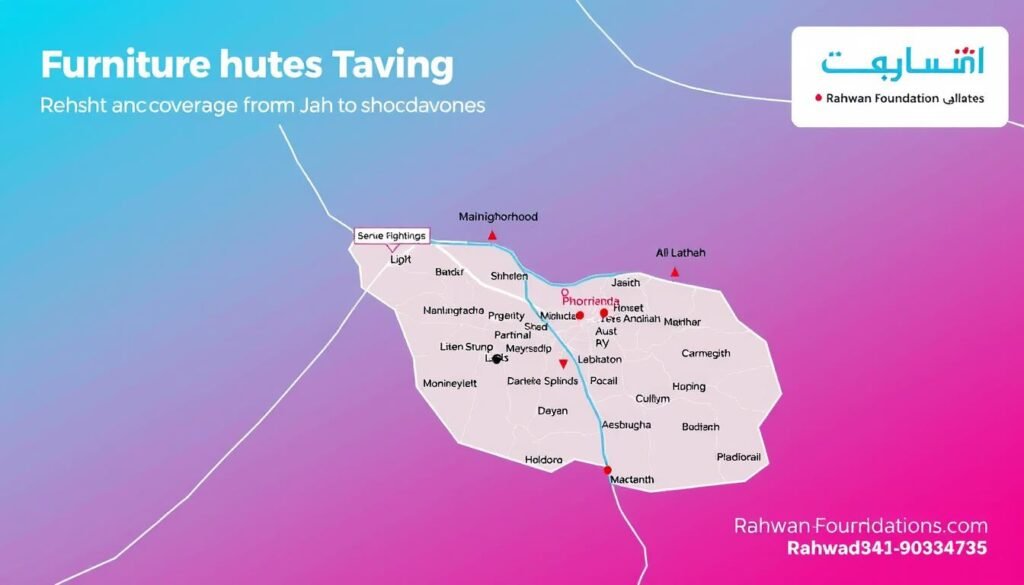 خريطة توضح المناطق التي تغطيها خدمة نقل العفش من جدة إلى الليث مع مؤسسة رهوان خريطة توضح المناطق التي تغطيها خدمة نقل العفش من جدة إلى الليث مع مؤسسة رهوان