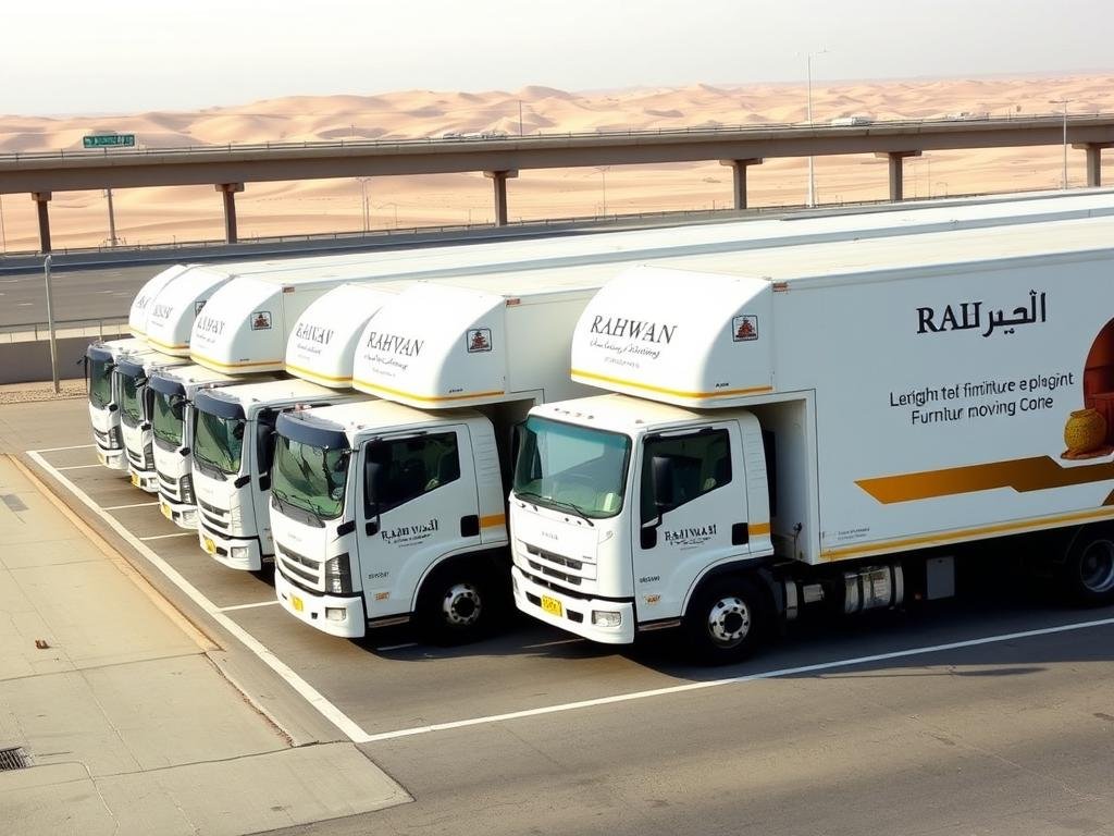 سيارات نقل عفش من جدة إلى الدمام تابعة لمؤسسة رهوان