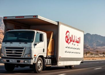 شاحنة نقل عفش من جدة إلى الطائف تابعة لمؤسسة رهوان