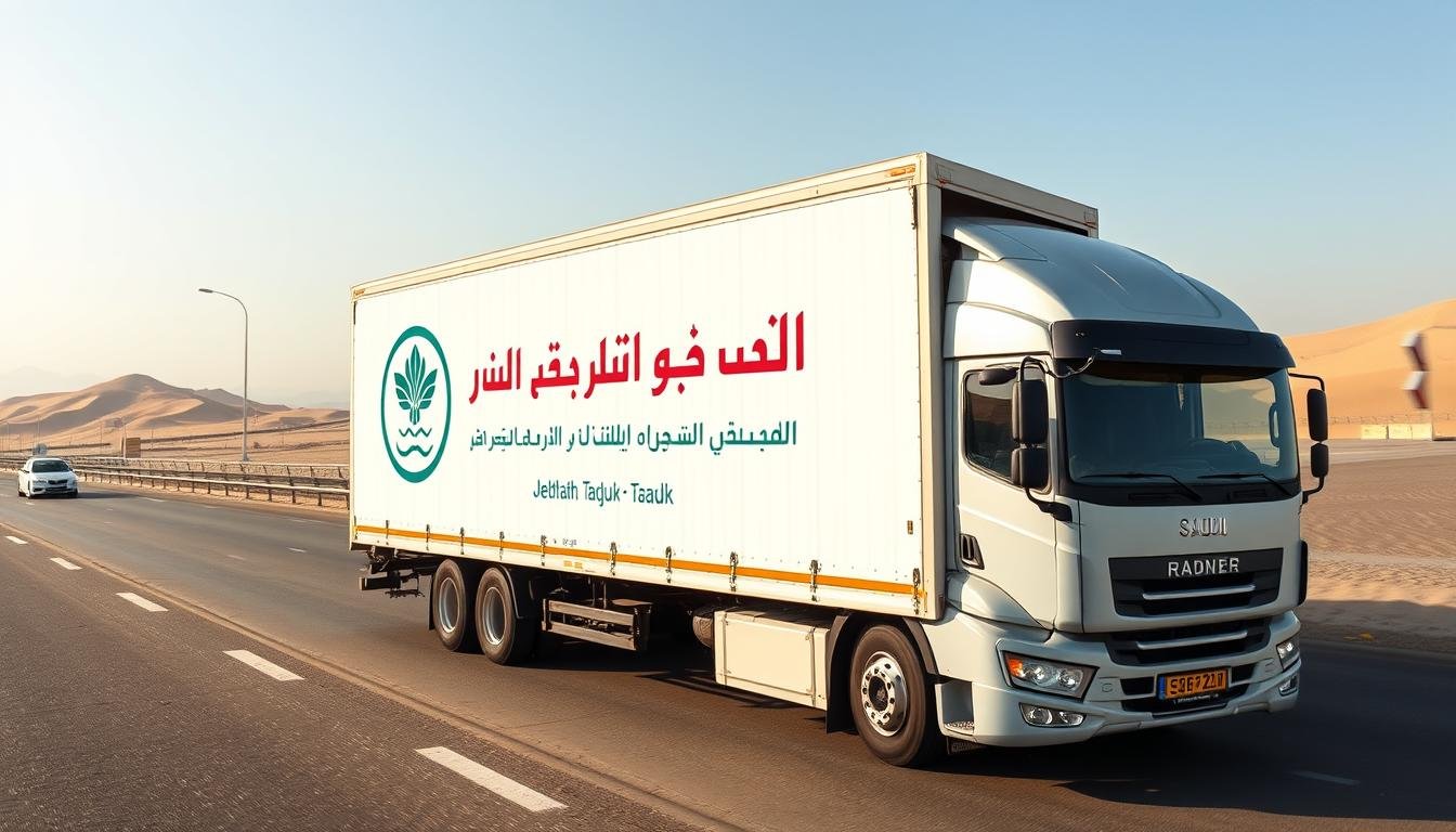 شاحنة نقل عفش من جدة إلى تبوك تابعة لمؤسسة رهوان