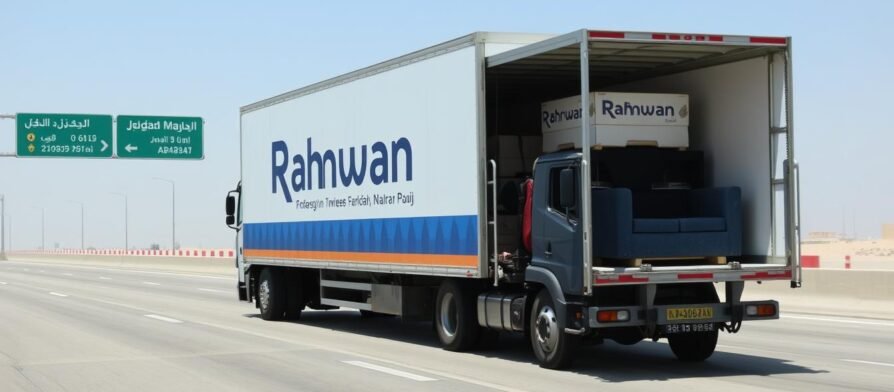 شاحنة نقل عفش من جدة إلى نجران تابعة لمؤسسة رهوان