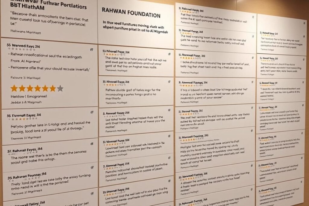 شهادات عملاء مؤسسة رهوان لنقل العفش من جدة إلى المجمعة