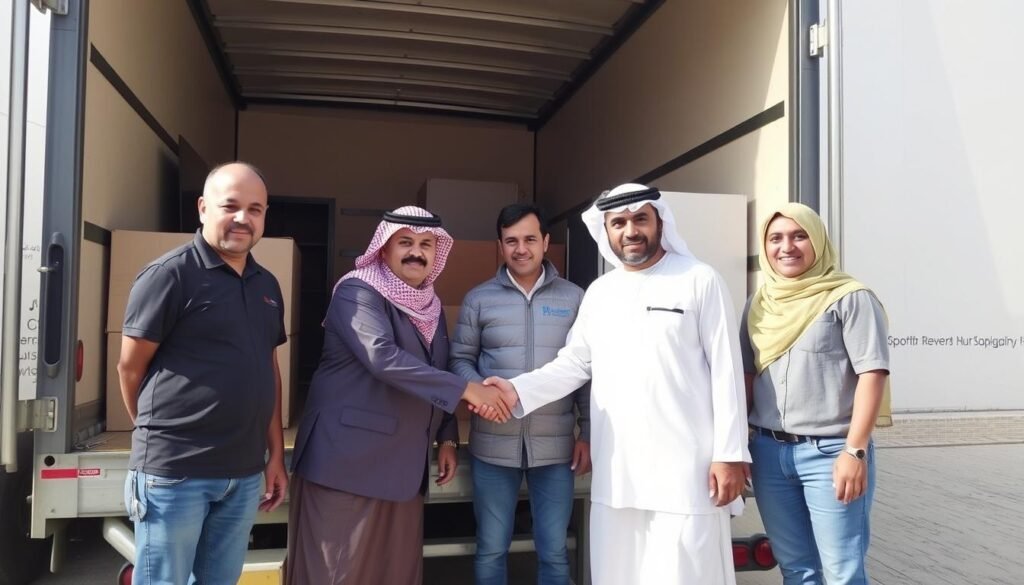 عملاء سعداء بخدمة نقل العفش من جدة إلى حائل مع مؤسسة رهوان