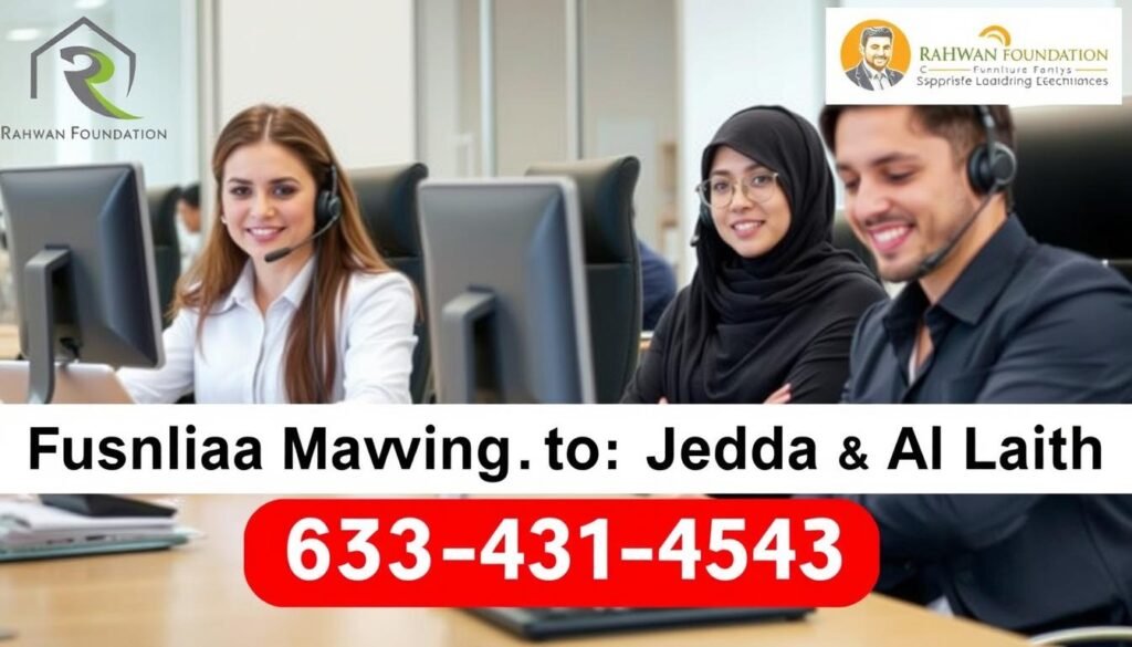 فريق خدمة العملاء في مؤسسة رهوان جاهز لمساعدتك في نقل العفش من جدة إلى الليث فريق خدمة العملاء في مؤسسة رهوان جاهز لمساعدتك في نقل العفش من جدة إلى الليث