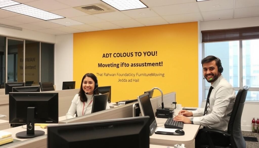 فريق خدمة العملاء في مؤسسة رهوان جاهز لمساعدتك في نقل العفش من جدة إلى حائل
