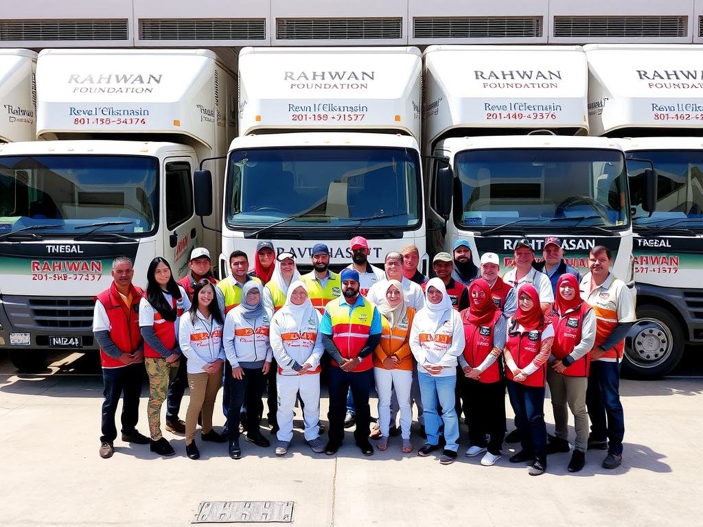 فريق عمل مؤسسة رهوان المتخصص في نقل عفش من جدة إلى أبها