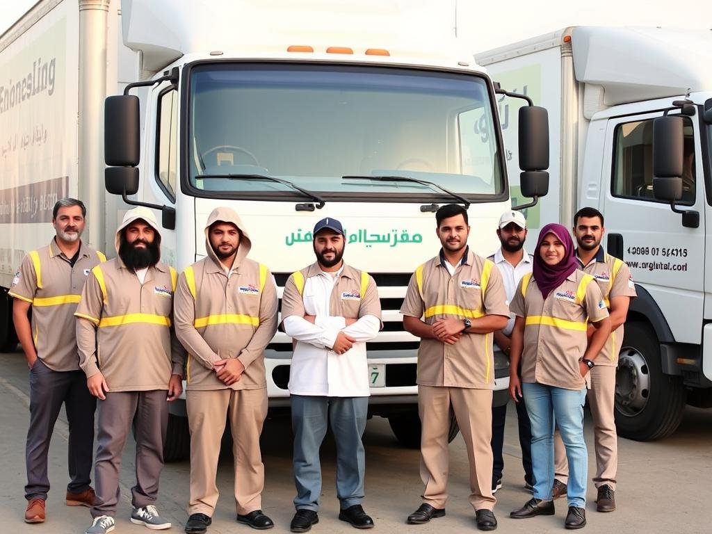 فريق مؤسسة رهوان المتخصص في نقل العفش من جدة إلى ينبع