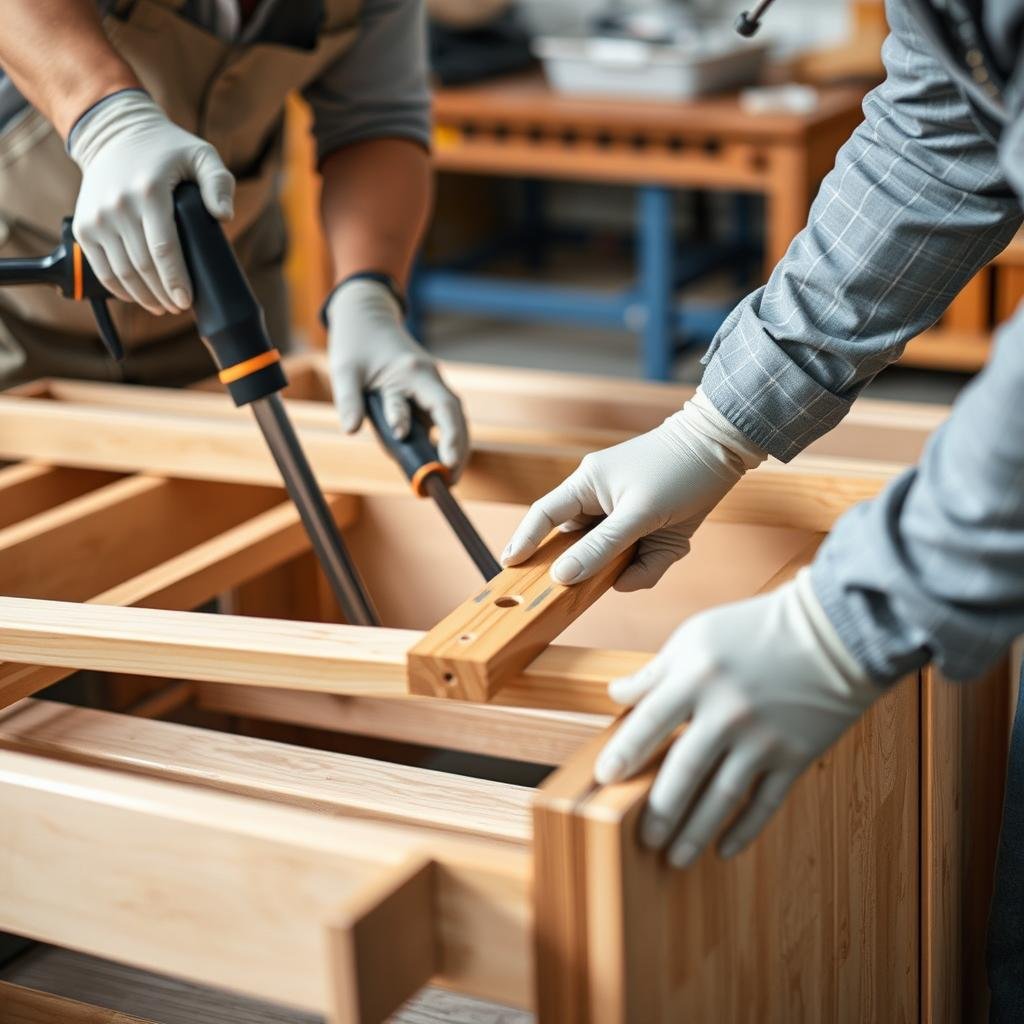 فك وتركيب الأثاث بدقة عالية عند نقل العفش من جدة إلى مكة