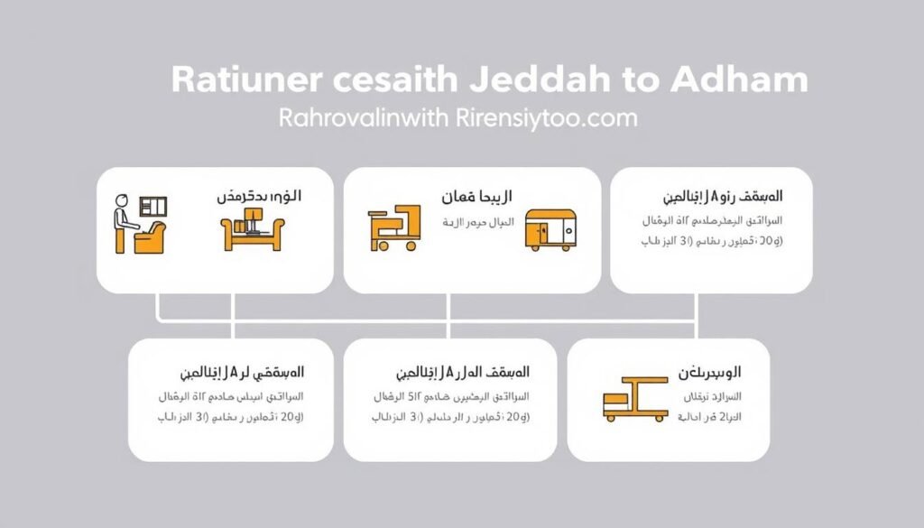مراحل نقل العفش من جدة إلى أضم مع مؤسسة رهوان