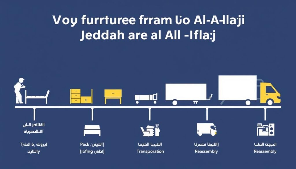 مراحل نقل العفش من جدة إلى الأفلاج مع مؤسسة رهوان