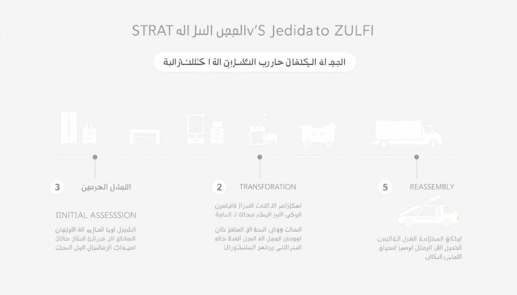 مراحل نقل العفش من جدة إلى الزلفي مع مؤسسة رهوان