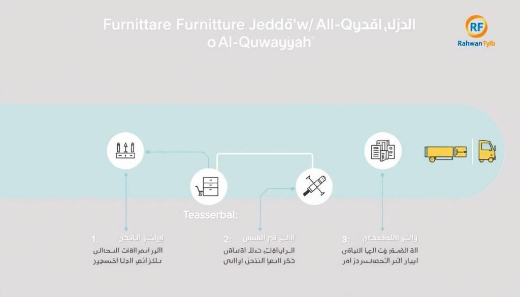 مراحل نقل العفش من جدة إلى القويعية مع مؤسسة رهوان