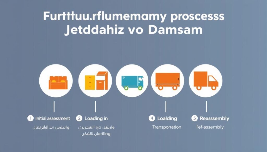 مراحل نقل عفش من جدة إلى الدمام بطريقة احترافية