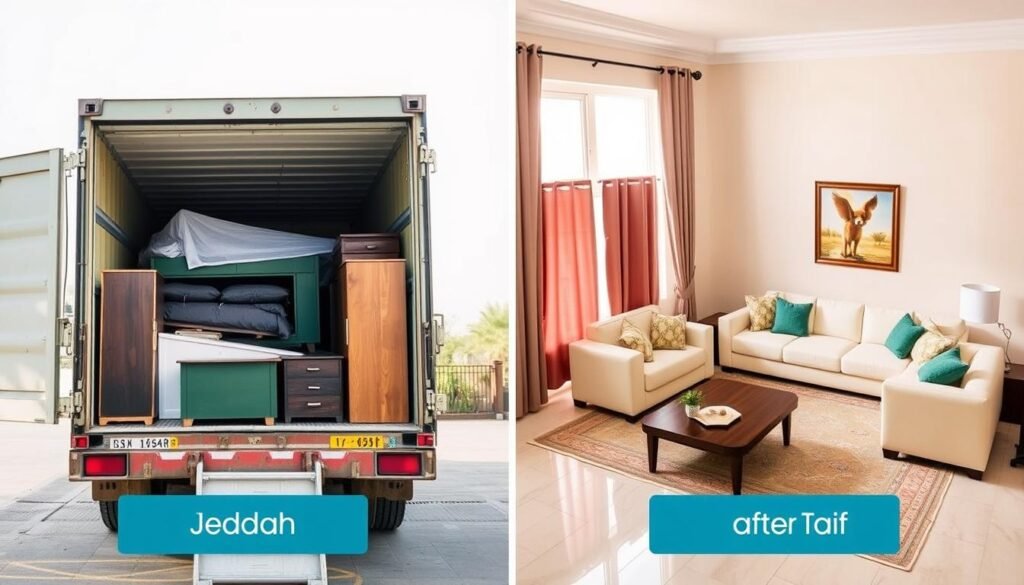 مميزات خدمات نقل عفش من جدة إلى الطائف مع مؤسسة رهوان