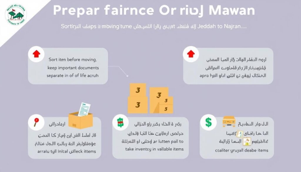 نصائح للاستعداد لنقل العفش من جدة إلى نجران