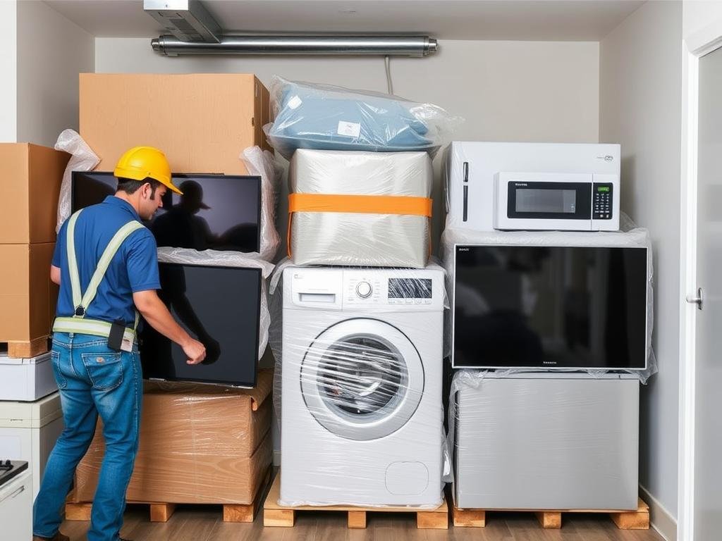 نقل الأجهزة الكهربائية والإلكترونية بعناية فائقة
