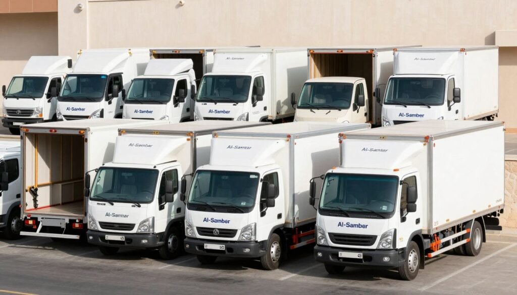 أسطول سيارات نقل عفش حي السامر جدة مجهز بأحدث التقنيات
