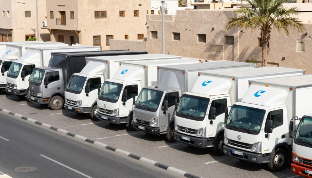 أسطول سيارات نقل عفش في حي النزهة جدة