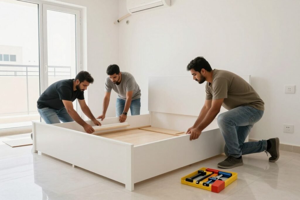 تركيب أثاث في منزل جديد في حي النزلة الشرقية جدة