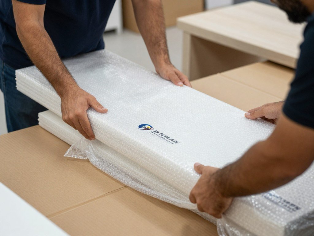 خدمات نقل عفش بجدة تشمل التغليف المحكم للأثاث لحمايته من الخدوش والتلف