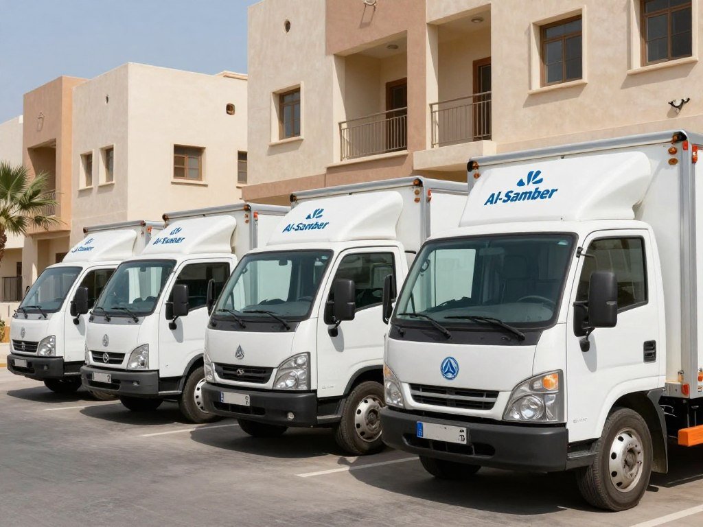 سيارات نقل عفش حي السامر جدة مجهزة خصيصًا لنقل الأثاث بأمان
