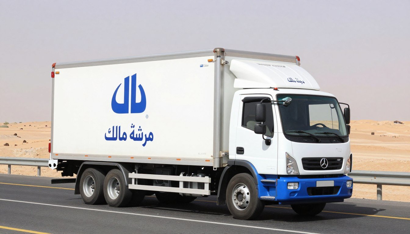 شاحنة نقل عفش من جدة إلى حوطة بني تميم تابعة لمؤسسة مالك
