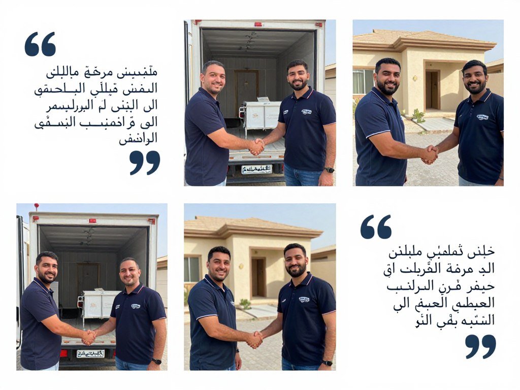 عملاء راضون عن خدمات مؤسسة مالك لنقل العفش