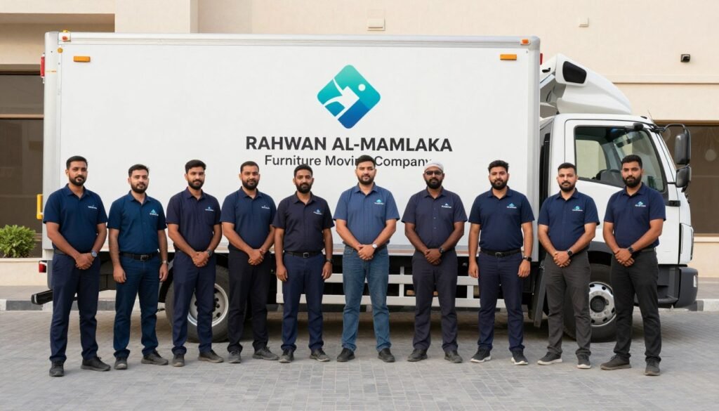 فريق عمل مؤسسة رهوان المملكة لنقل عفش حي النزلة الشرقية جدة