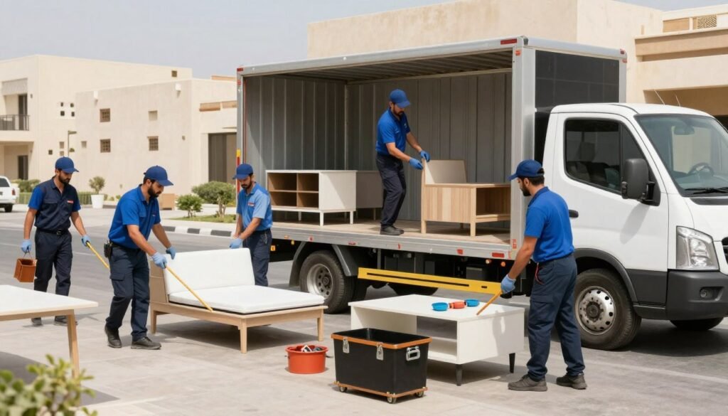 فريق متخصص لنقل العفش في حي الروابي جدة