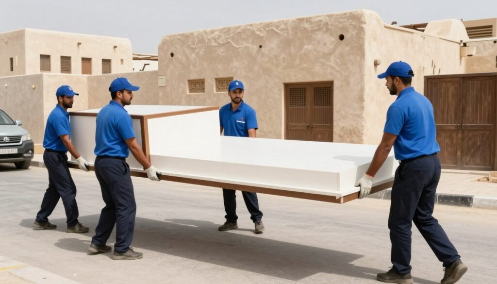 فريق محترف لنقل العفش في حي البوادي جدة