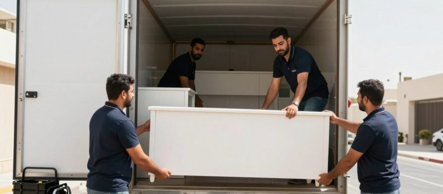فريق نقل عفش حي أبحر الجنوبية جدة يقوم بتحميل الأثاث بطريقة احترافية