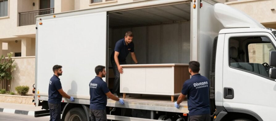 فريق نقل عفش حي النزلة الشرقية جدة يقوم بتحميل الأثاث بطريقة احترافية