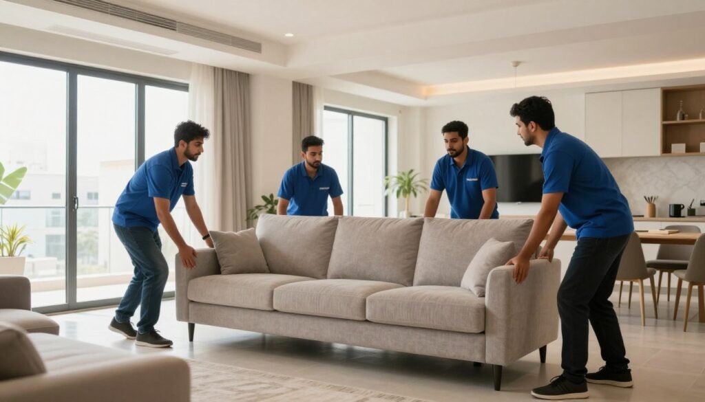 فريق نقل عفش في حي النعيم جدة يقوم بترتيب الأثاث في المنزل الجديد فريق نقل عفش في حي النعيم جدة يقوم بترتيب الأثاث في المنزل الجديد