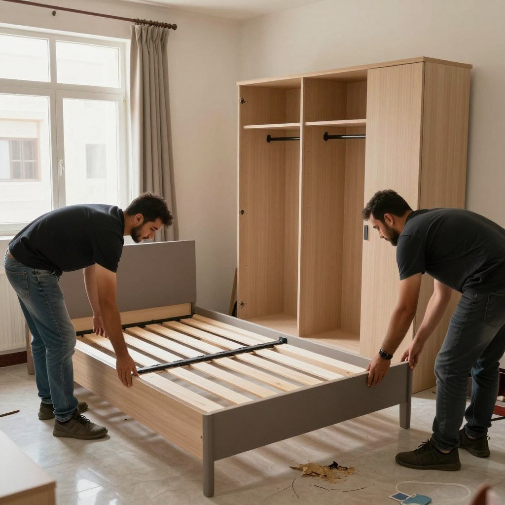 فك وتركيب غرف النوم في حي النزهة جدة